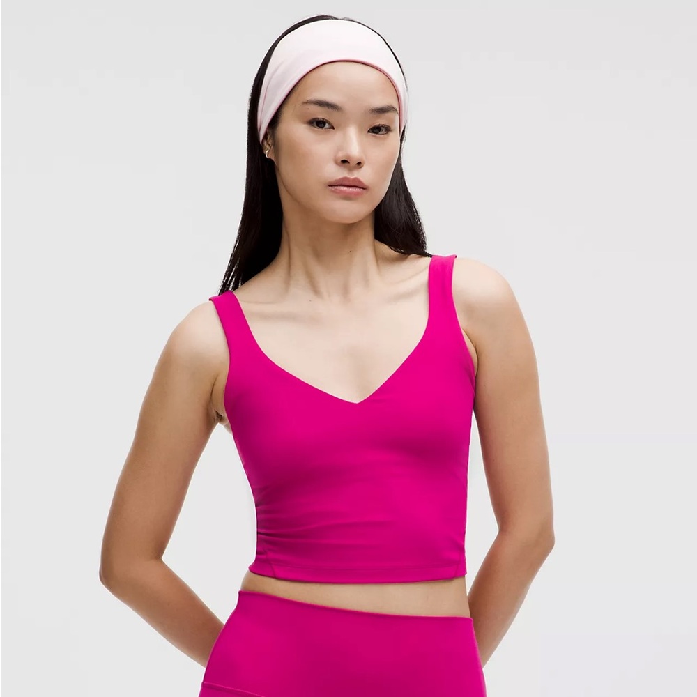 Lululemon Magenta Cropped Align Tank
